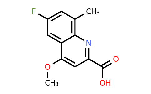 CAS 1338661-72-5 | 6-Fluoro-4-methoxy-8-methylquinoline-2-carboxylic acid