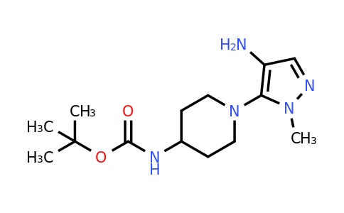 CAS 1338717-85-3 | tert-butyl (1-(4-amino-1-methyl-1H-pyrazol-5-yl)piperidin-4-yl)carbamate