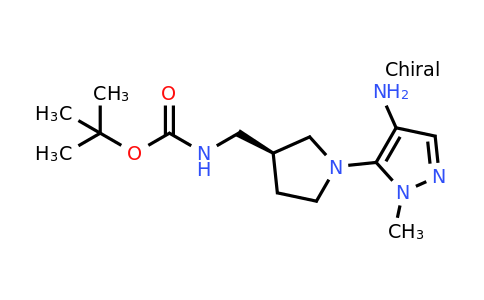 CAS 1338717-95-5 | (S)-tert-Butyl ((1-(4-amino-1-methyl-1H-pyrazol-5-yl)pyrrolidin-3-yl)methyl)carbamate