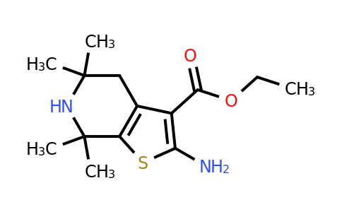 CAS 133894-40-3 | ethyl 2-amino-5,5,7,7-tetramethyl-4H,5H,6H,7H-thieno[2,3-c]pyridine-3-carboxylate