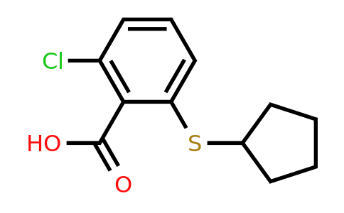 CAS 1338949-07-7 | 2-chloro-6-(cyclopentylsulfanyl)benzoic acid