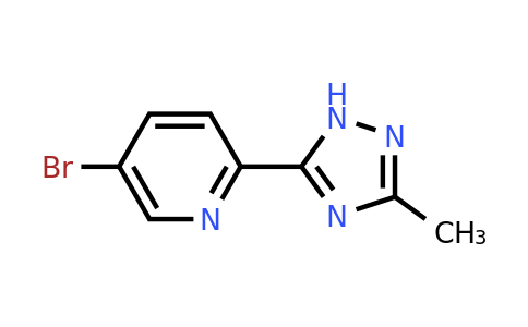 CAS 1338986-16-5 | 5-Bromo-2-(3-methyl-1H-1,2,4-triazol-5-yl)pyridine