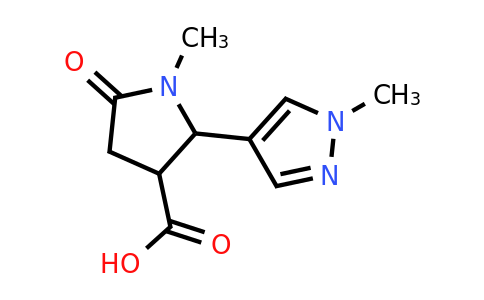 CAS 1339159-33-9 | 1-Methyl-2-(1-methyl-1H-pyrazol-4-yl)-5-oxopyrrolidine-3-carboxylic acid
