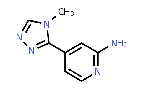 CAS 1339170-14-7 | 4-(4-methyl-4H-1,2,4-triazol-3-yl)pyridin-2-amine