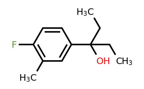 CAS 1339239-72-3 | 3-(4-Fluoro-3-methylphenyl)pentan-3-ol