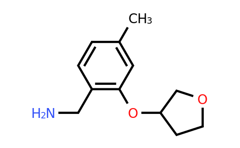 CAS 1339328-13-0 | [4-methyl-2-(oxolan-3-yloxy)phenyl]methanamine