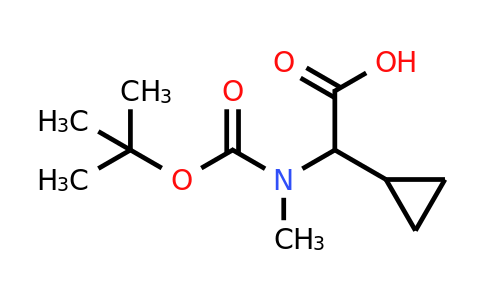 CAS 1339448-76-8 | 2-[tert-butoxycarbonyl(methyl)amino]-2-cyclopropyl-acetic acid