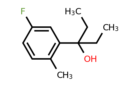 CAS 1339479-27-4 | 3-(5-Fluoro-2-methylphenyl)pentan-3-ol