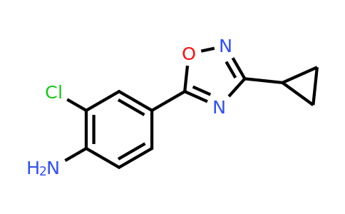 CAS 1339515-32-0 | 2-chloro-4-(3-cyclopropyl-1,2,4-oxadiazol-5-yl)aniline