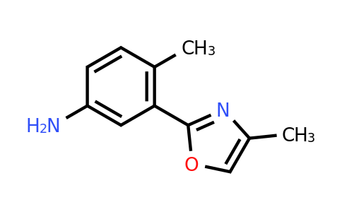 CAS 1339691-72-3 | 4-methyl-3-(4-methyl-1,3-oxazol-2-yl)aniline