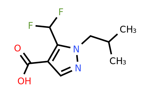 CAS 1339834-08-0 | 5-(difluoromethyl)-1-(2-methylpropyl)-1H-pyrazole-4-carboxylic acid