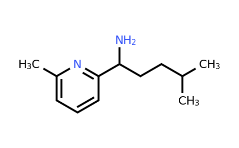 CAS 1339834-84-2 | 4-methyl-1-(6-methylpyridin-2-yl)pentan-1-amine