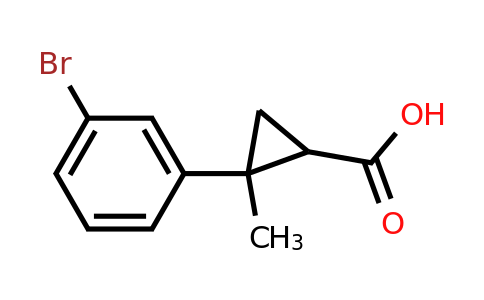 CAS 1339843-21-8 | 2-(3-Bromophenyl)-2-methylcyclopropanecarboxylic acid