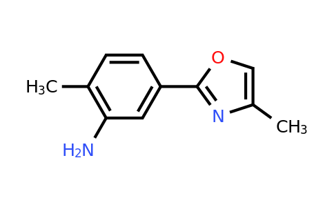 CAS 1339913-38-0 | 2-methyl-5-(4-methyl-1,3-oxazol-2-yl)aniline