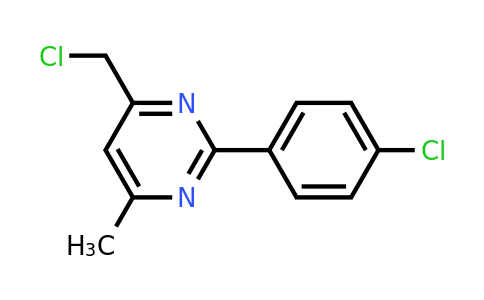 CAS 1340094-11-2 | 4-(chloromethyl)-2-(4-chlorophenyl)-6-methylpyrimidine