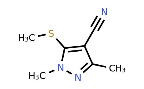 CAS 1340235-17-7 | 1,3-dimethyl-5-(methylsulfanyl)-1H-pyrazole-4-carbonitrile
