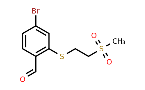 CAS 1340309-17-2 | 4-bromo-2-[(2-methanesulfonylethyl)sulfanyl]benzaldehyde