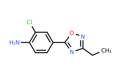 CAS 1340316-99-5 | 2-chloro-4-(3-ethyl-1,2,4-oxadiazol-5-yl)aniline