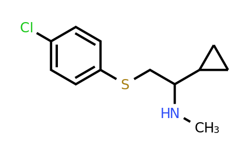 CAS 1340419-22-8 | 2-((4-Chlorophenyl)thio)-1-cyclopropyl-N-methylethanamine
