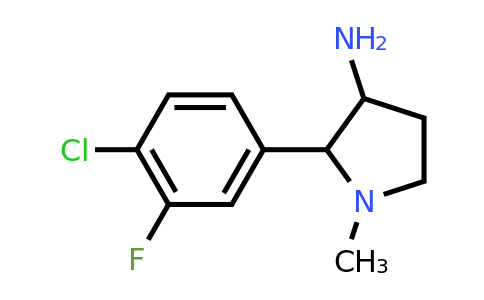 CAS 1340454-17-2 | 2-(4-chloro-3-fluorophenyl)-1-methylpyrrolidin-3-amine