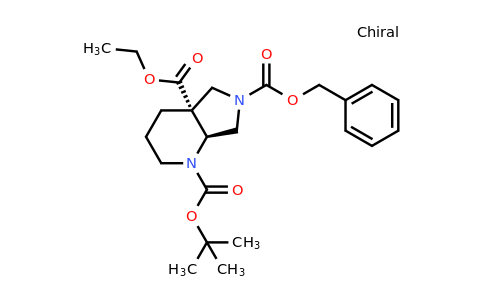 CAS 1341035-19-5 | O6-benzyl O1-tert-butyl O4a-ethyl cis-2,3,4,5,7,7a-hexahydropyrrolo[3,4-b]pyridine-1,4a,6-tricarboxylate