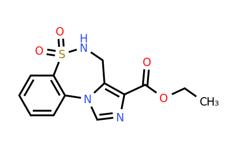 CAS 1341037-76-0 | Ethyl 4,5-dihydrobenzo[f]imidazo[5,1-d][1,2,5]thiadiazepine-3-carboxylate 6,6-dioxide