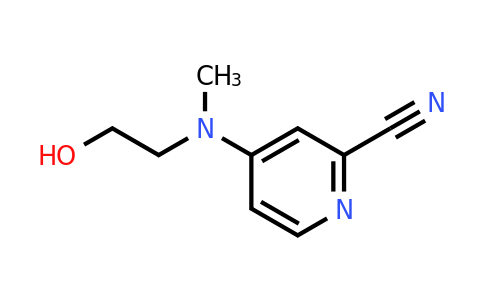 CAS 1341051-97-5 | 4-[(2-hydroxyethyl)(methyl)amino]pyridine-2-carbonitrile
