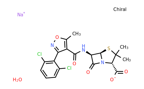 CAS 13412-64-1 | sodium (2S,5R,6R)-6-[3-(2,6-dichlorophenyl)-5-methyl-1,2-oxazole-4-amido]-3,3-dimethyl-7-oxo-4-thia-1-azabicyclo[3.2.0]heptane-2-carboxylate hydrate