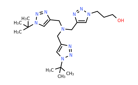 CAS 1341215-17-5 | 3-(4-((Bis((1-(tert-butyl)-1H-1,2,3-triazol-4-yl)methyl)amino)methyl)-1H-1,2,3-triazol-1-yl)propan-1-ol