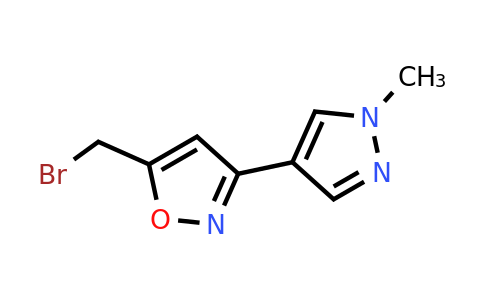 CAS 1341608-81-8 | 5-(bromomethyl)-3-(1-methyl-1H-pyrazol-4-yl)-1,2-oxazole