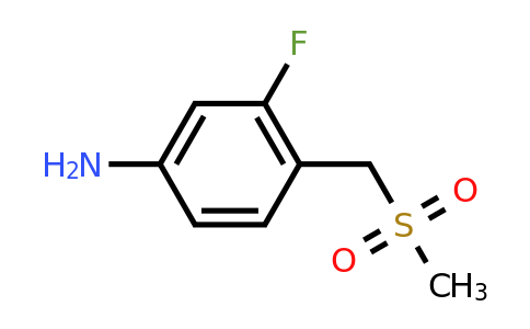 CAS 1341641-93-7 | 3-fluoro-4-(methanesulfonylmethyl)aniline