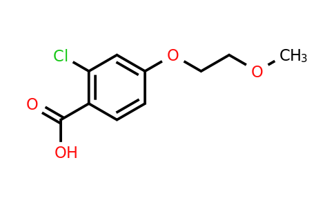 CAS 1341647-72-0 | 2-chloro-4-(2-methoxyethoxy)benzoic acid