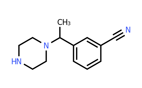 CAS 1341727-59-0 | 3-[1-(piperazin-1-yl)ethyl]benzonitrile