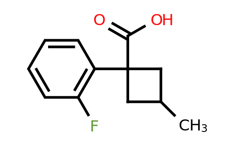 CAS 1341950-60-4 | 1-(2-fluorophenyl)-3-methylcyclobutane-1-carboxylic acid