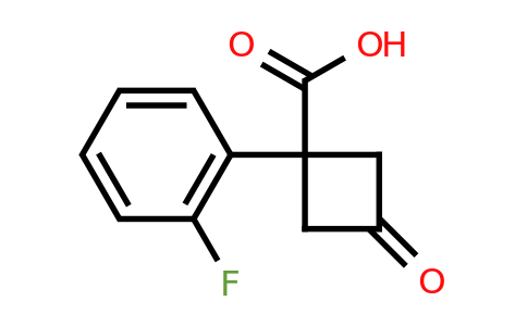 CAS 1342013-55-1 | 1-(2-fluorophenyl)-3-oxocyclobutane-1-carboxylic acid