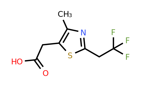CAS 1342108-62-6 | 2-(4-Methyl-2-(2,2,2-trifluoroethyl)thiazol-5-yl)acetic acid