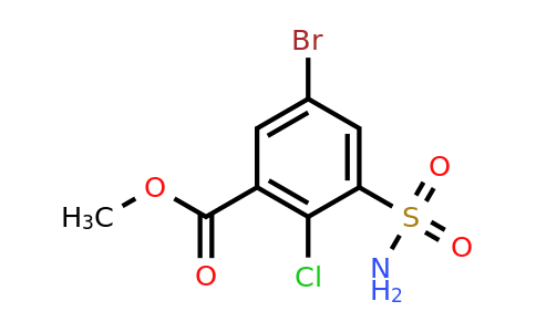 CAS 1342157-48-5 | methyl 5-bromo-2-chloro-3-sulfamoylbenzoate