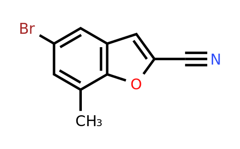 CAS 1342191-72-3 | 5-bromo-7-methyl-1-benzofuran-2-carbonitrile