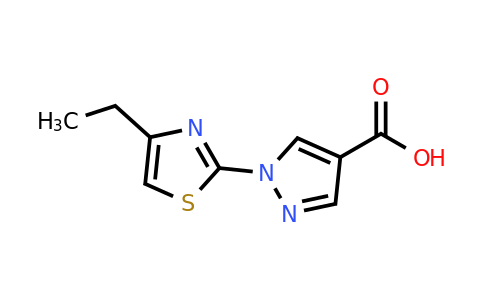 CAS 1342218-33-0 | 1-(4-ethyl-1,3-thiazol-2-yl)-1H-pyrazole-4-carboxylic acid