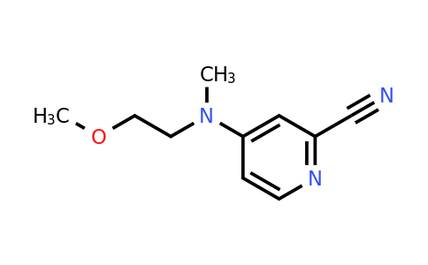 CAS 1342241-76-2 | 4-[(2-methoxyethyl)(methyl)amino]pyridine-2-carbonitrile
