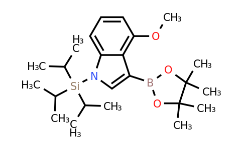 CAS 1342253-45-5 | 4-Methoxy-3-(4,4,5,5-tetramethyl-1,3,2-dioxaborolan-2-YL)-1-(triisopropylsilyl)-indole