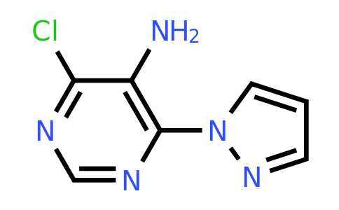 CAS 1342392-11-3 | 4-chloro-6-(1H-pyrazol-1-yl)pyrimidin-5-amine