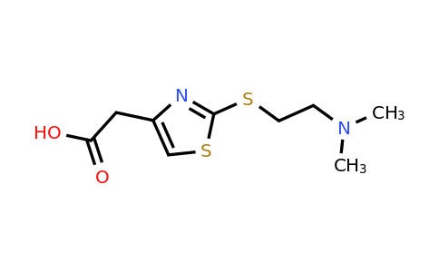 CAS 1342505-45-6 | 2-(2-{[2-(dimethylamino)ethyl]sulfanyl}-1,3-thiazol-4-yl)acetic acid