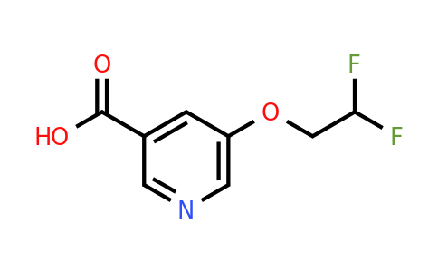 CAS 1342512-20-2 | 5-(2,2-difluoroethoxy)pyridine-3-carboxylic acid