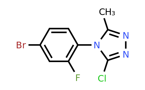 CAS 1342515-21-2 | 4-(4-bromo-2-fluorophenyl)-3-chloro-5-methyl-4H-1,2,4-triazole