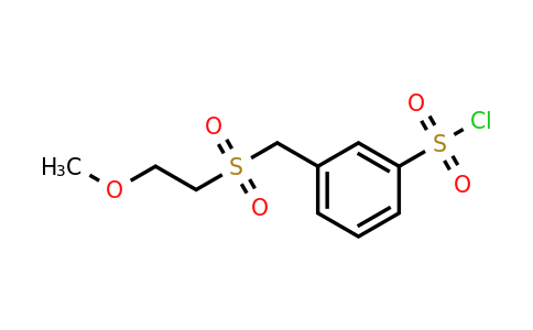 CAS 1342605-41-7 | 3-[(2-methoxyethanesulfonyl)methyl]benzene-1-sulfonyl chloride
