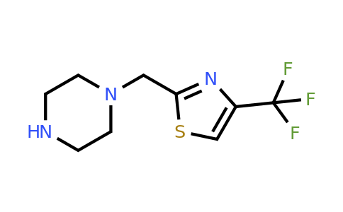 CAS 1342639-02-4 | 1-{[4-(trifluoromethyl)-1,3-thiazol-2-yl]methyl}piperazine