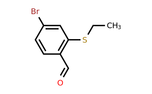CAS 1342646-67-6 | 4-bromo-2-(ethylsulfanyl)benzaldehyde