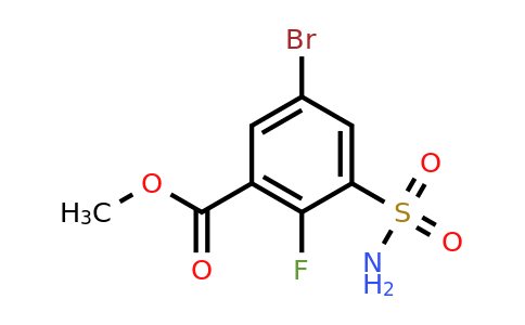CAS 1342740-16-2 | methyl 5-bromo-2-fluoro-3-sulfamoylbenzoate