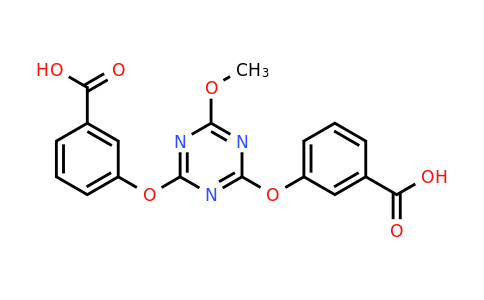 CAS 134280-33-4 | 3,3'-((6-Methoxy-1,3,5-triazine-2,4-diyl)bis(oxy))dibenzoic acid